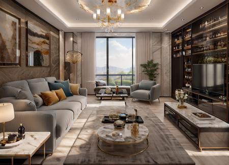Modern luxury living room v1.0 Stable Diffusion LoRA Civitai